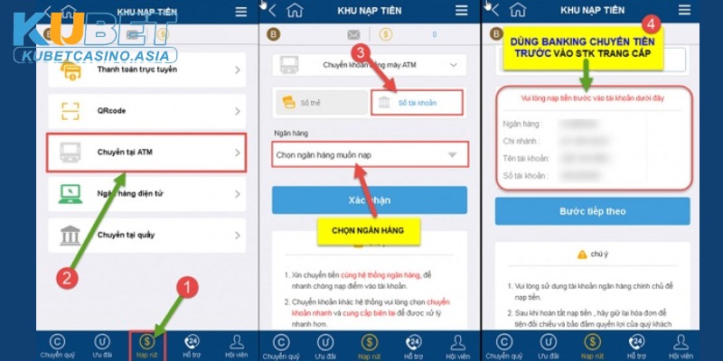 Nạp tiền Kubet qua ATM Nạp tiền Kubet qua ATM